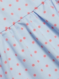 Tiered Bow-Strap Midi-Dress