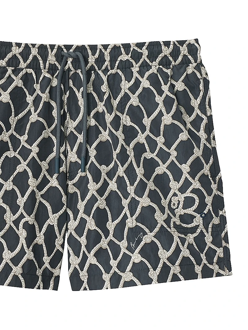 Knot Graphic Swim Shorts