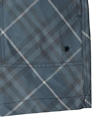 Check Drawstring Swim Shorts