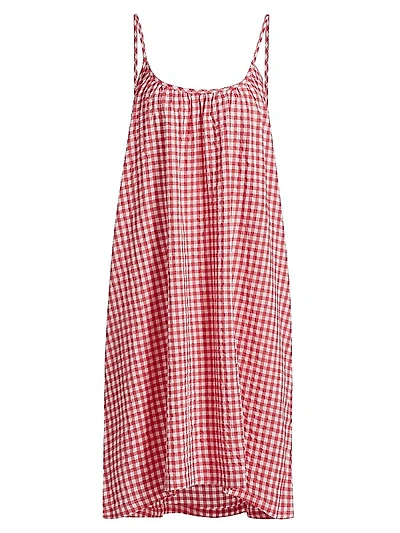 Gingham Seersucker Strappy Nightie