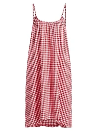 Gingham Seersucker Strappy Nightie