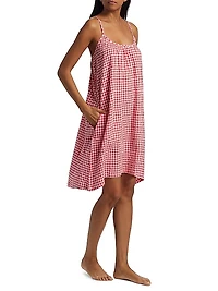 Gingham Seersucker Strappy Nightie