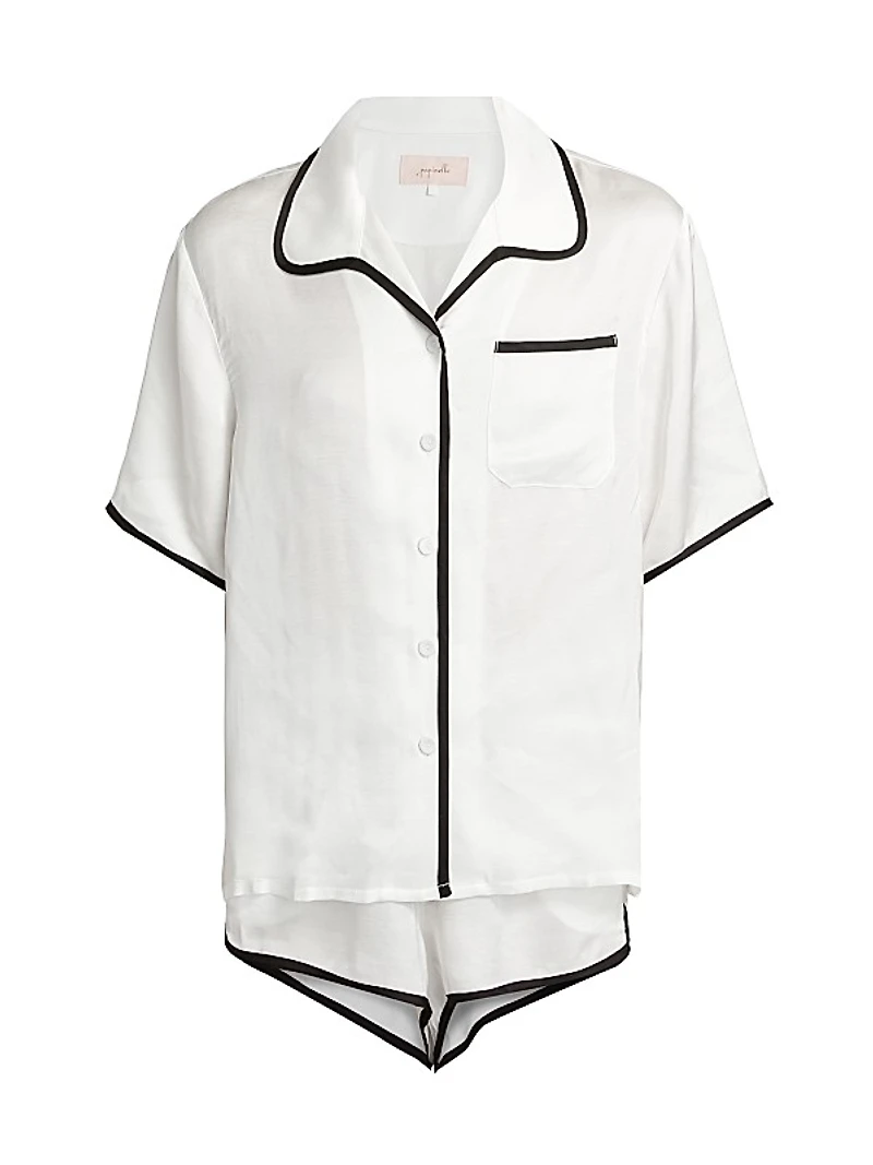 Annabelle Satin Boxer Pajama Set