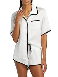 Annabelle Satin Boxer Pajama Set
