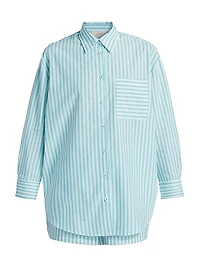 Striped Shirting Boxer Pajama Set