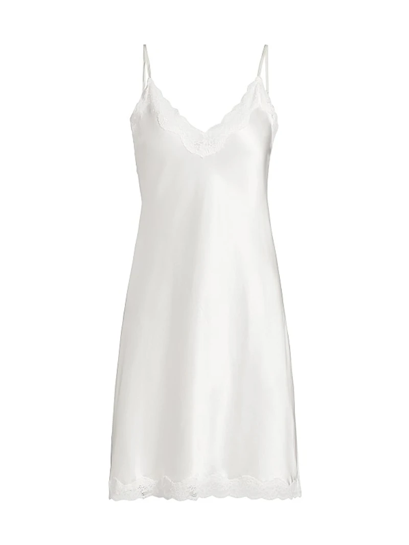 Camille Silk Lace Mini Slip