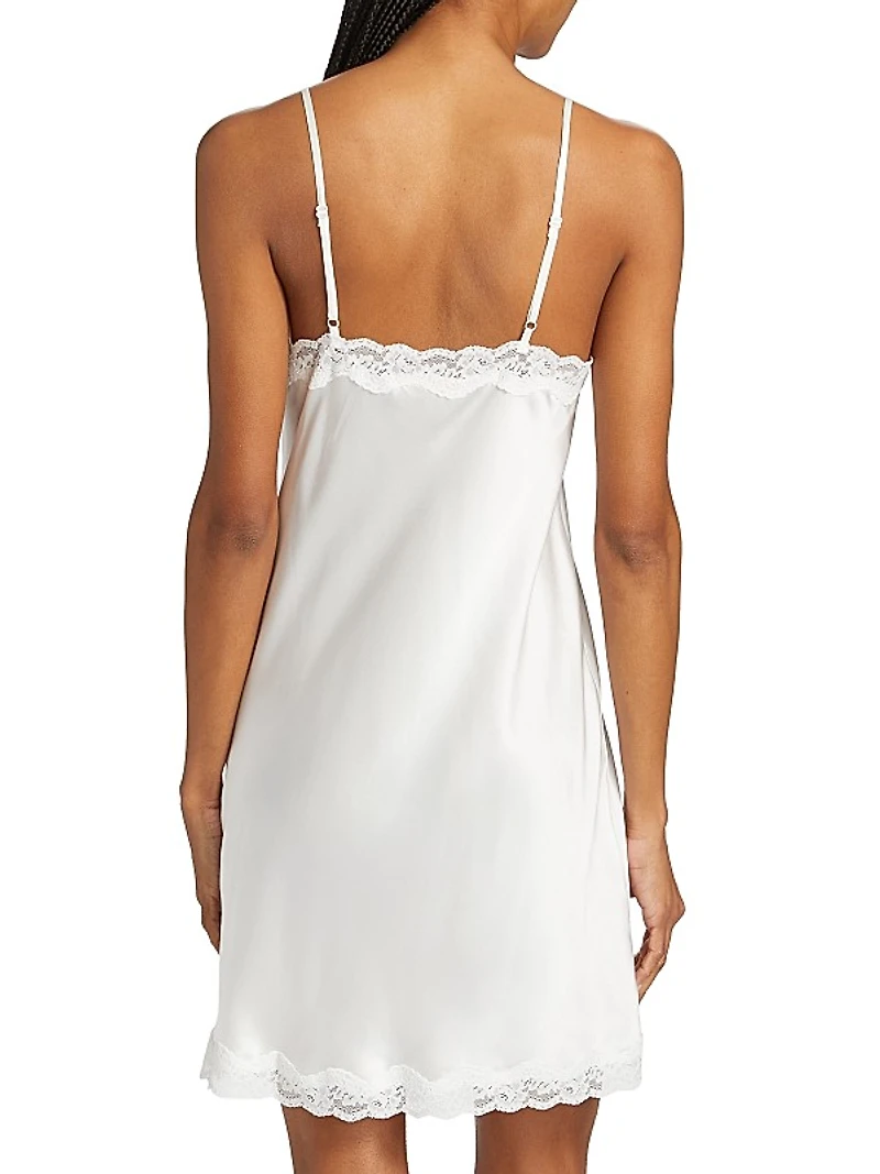 Camille Silk Lace Mini Slip