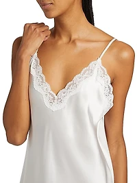 Camille Silk Lace Mini Slip