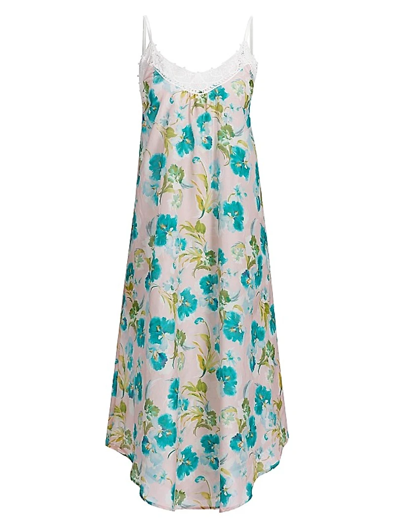 Audrey Floral Lace Maxi Nightie