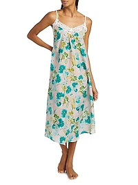 Audrey Floral Lace Maxi Nightie