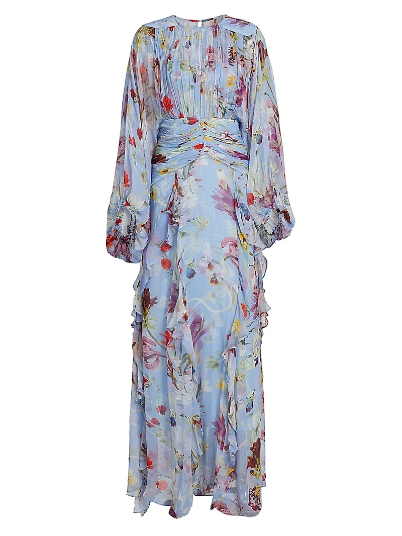 Lily Flower Maxi Dress