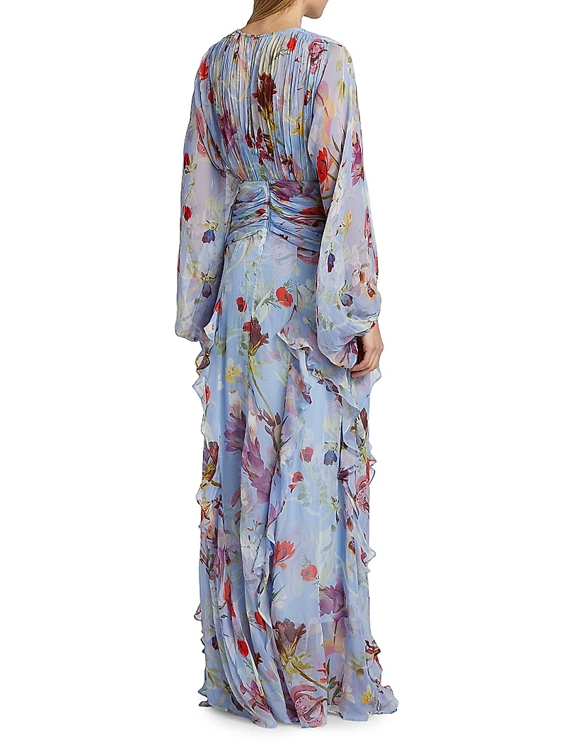 Lily Flower Maxi Dress