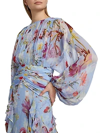 Lily Flower Maxi Dress