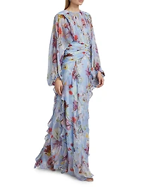 Lily Flower Maxi Dress