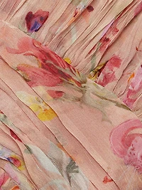 Lily Flower Sleeveless Midi-Dress