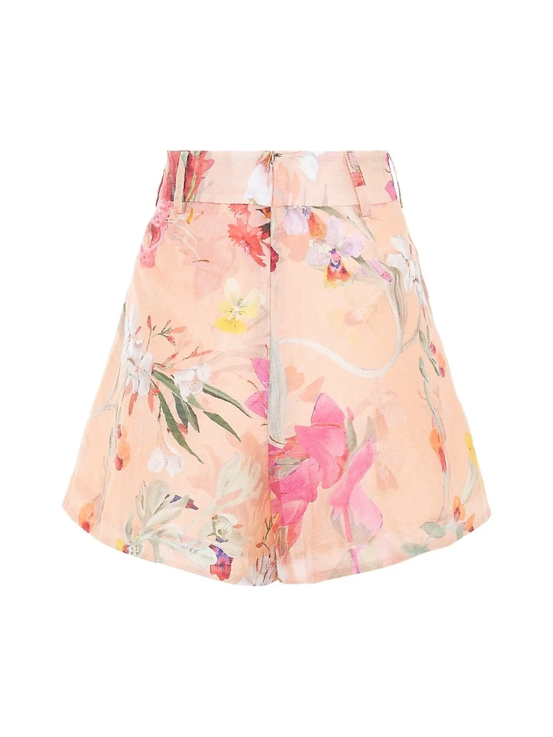 Lily Floral High-Rise Shorts