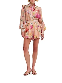 Lily Floral High-Rise Shorts