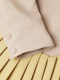 Everyday Tropics Coloblock Belted Shirtdress