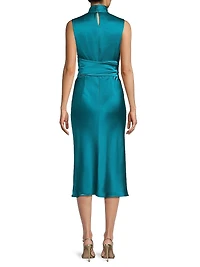 Everyday Tropics Joi Satin Sheath Dress