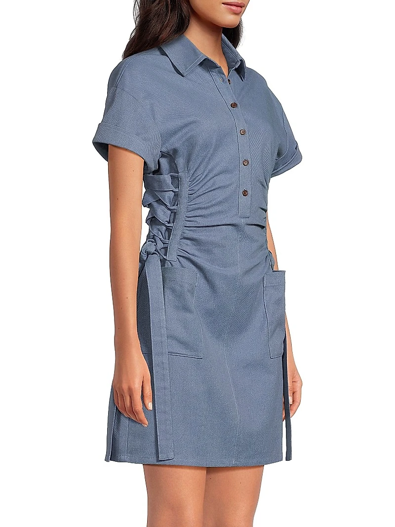 Everyday Tropics Laced Side Waist Minidress