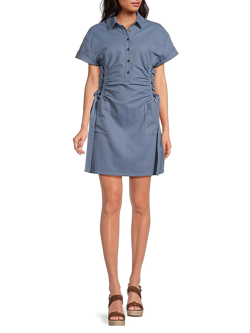 Everyday Tropics Laced Side Waist Minidress