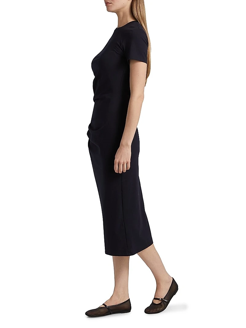 The Twist Cotton Midi-Dress