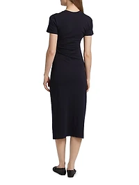 The Twist Cotton Midi-Dress