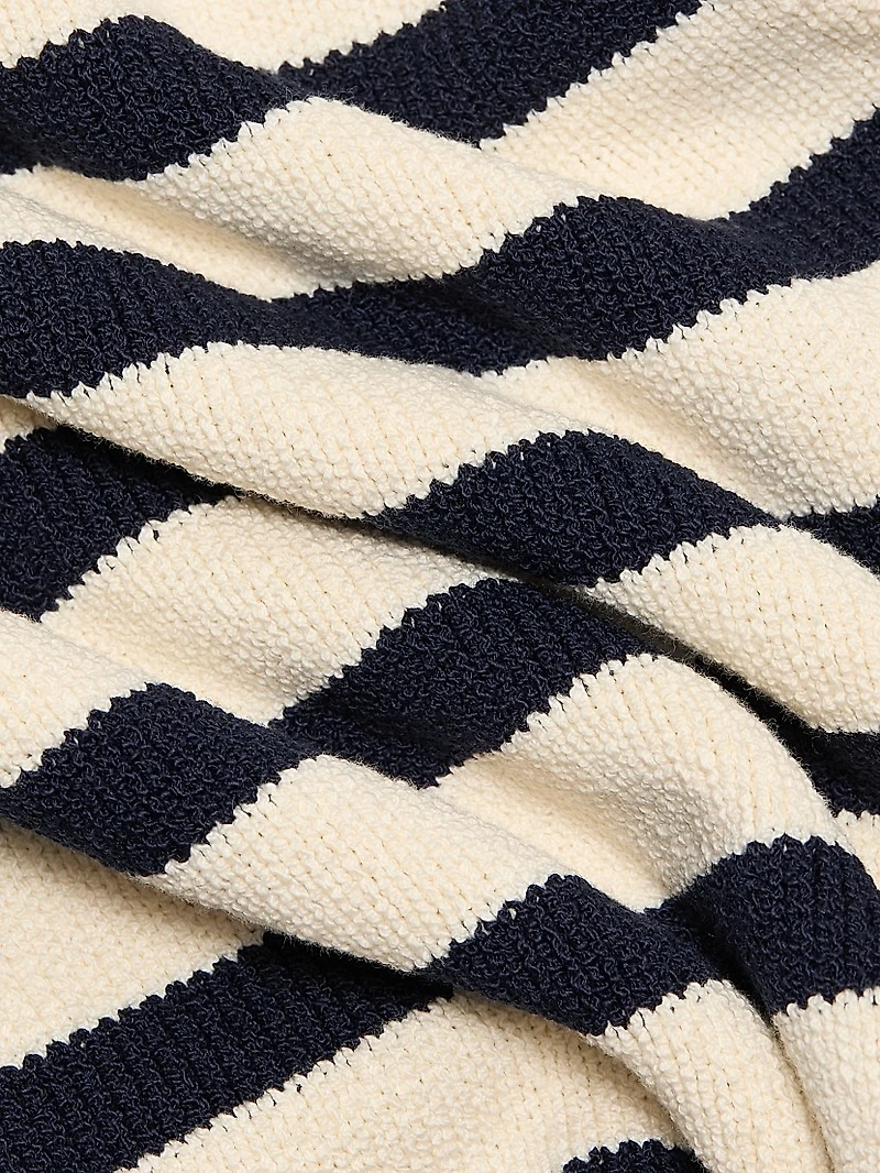 The Harbor Striped Cotton-Blend Sleeveless Top