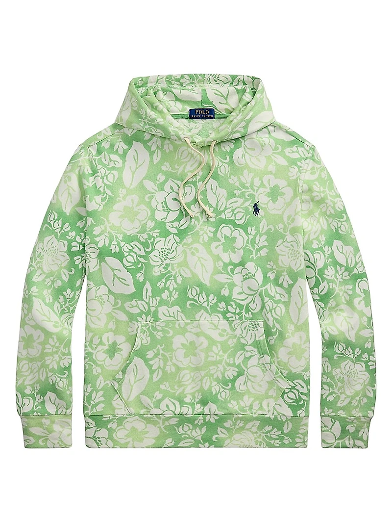 Tropical Floral Print Hoodie