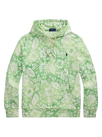Tropical Floral Print Hoodie