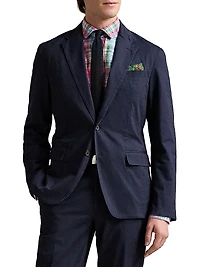 Classic Fit Plaid Linen Shirt