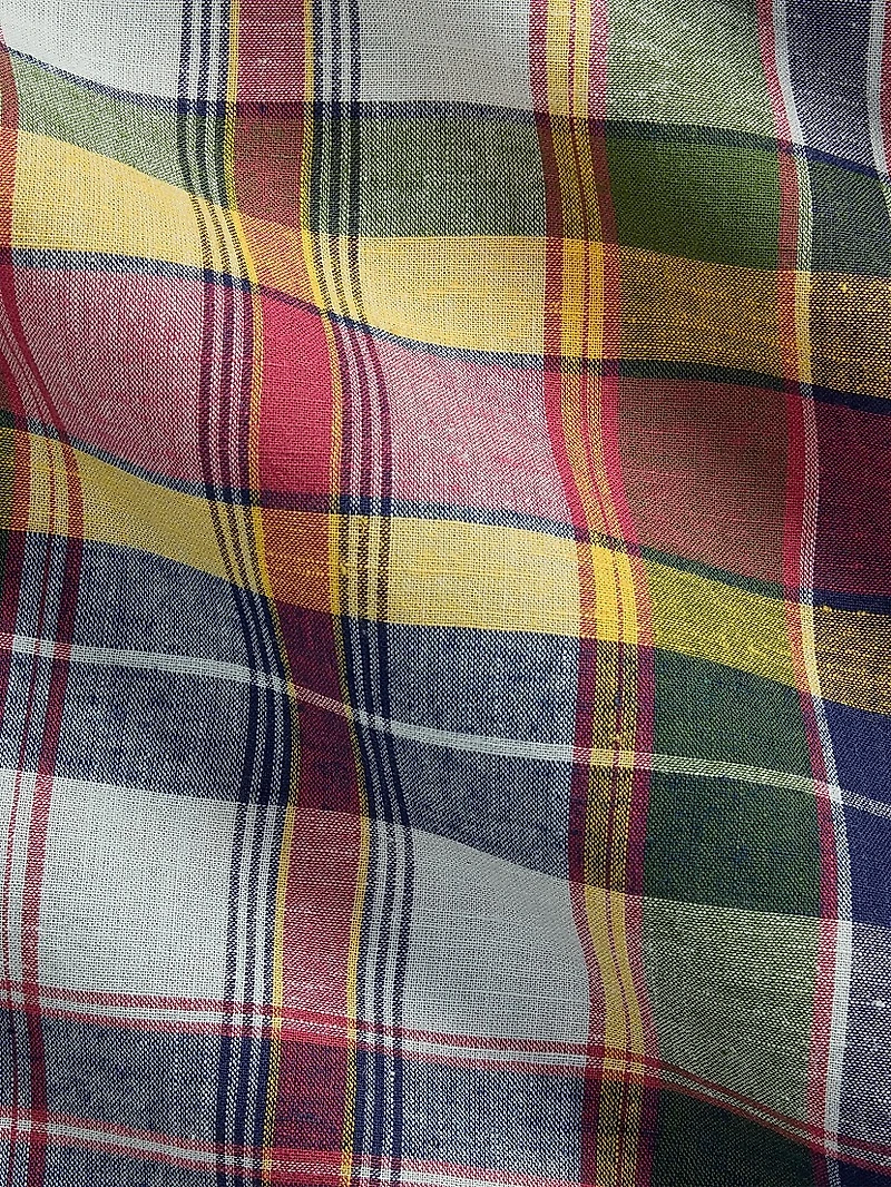 Classic Fit Madras Plaid Shirt