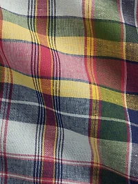 Classic Fit Madras Plaid Shirt