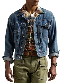 Classic-Fit Tropical-Print Camp Shirt