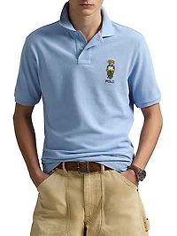 Classic-Fit Polo Bear Mesh Polo Shirt