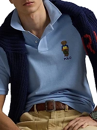Classic-Fit Polo Bear Mesh Polo Shirt