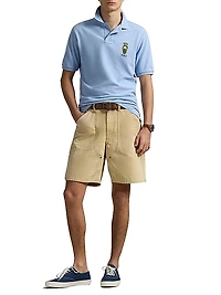 Classic-Fit Polo Bear Mesh Polo Shirt