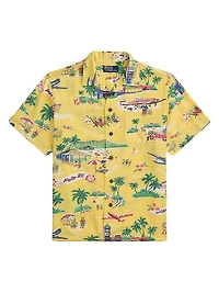 Classic-Fit Polo Bear Camp Shirt