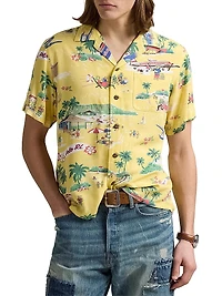 Classic-Fit Polo Bear Camp Shirt