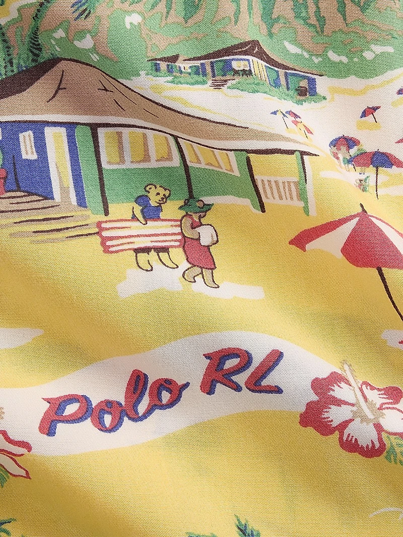 Classic-Fit Polo Bear Camp Shirt