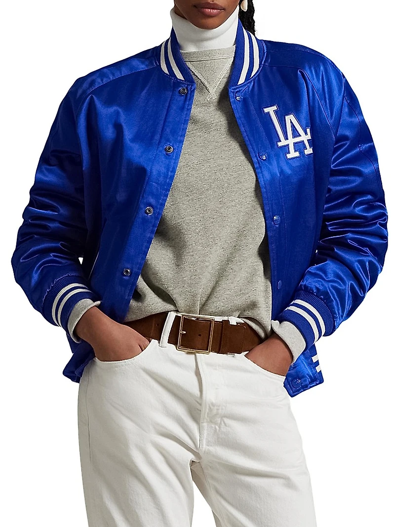 Dodgers Satin Bomber Jacket