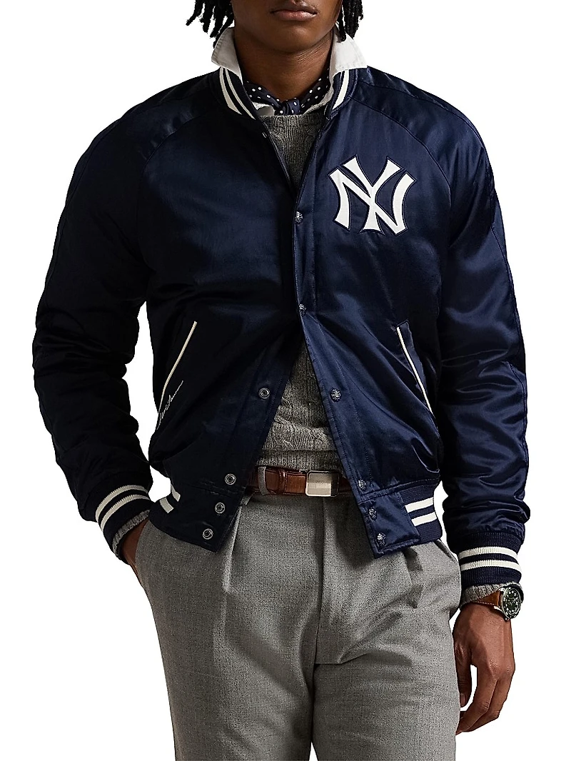 New York Yankees Satin Bomber Jacket