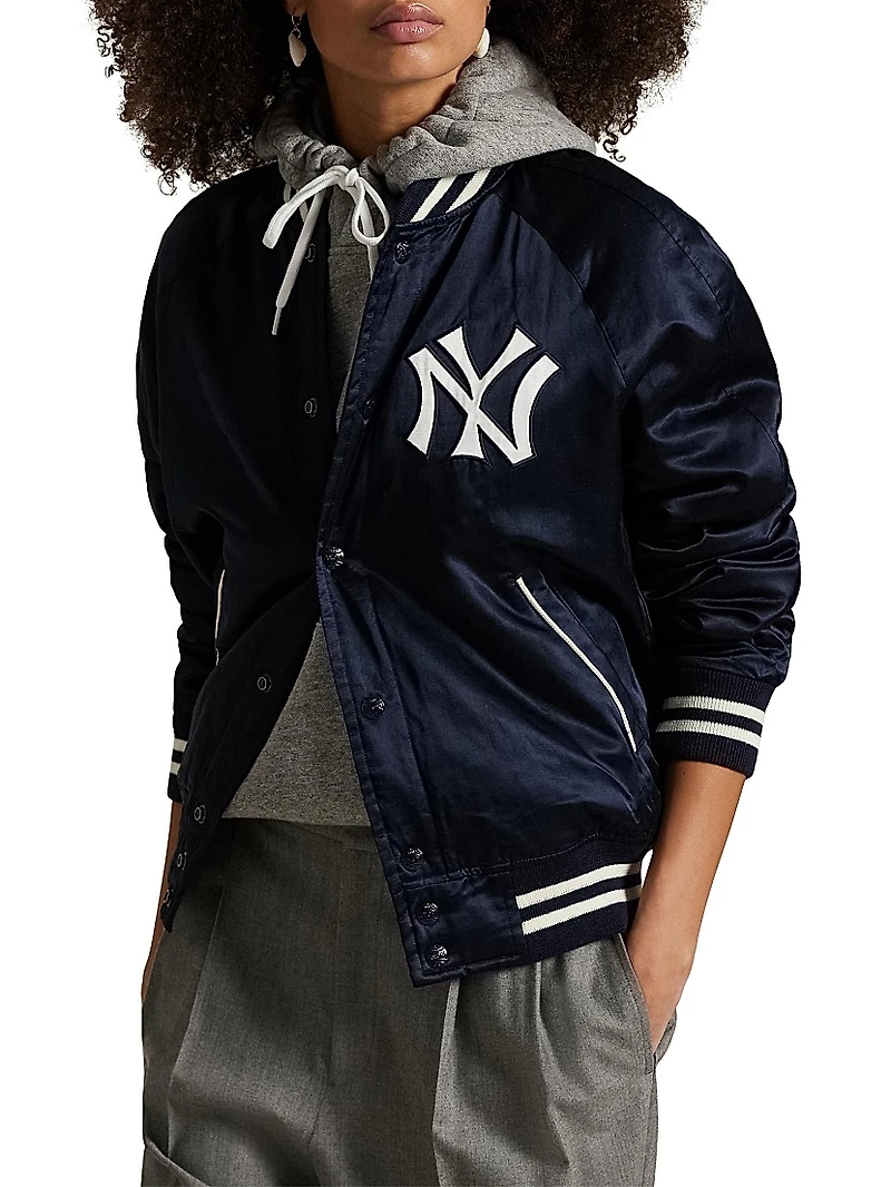 New York Yankees Satin Bomber Jacket