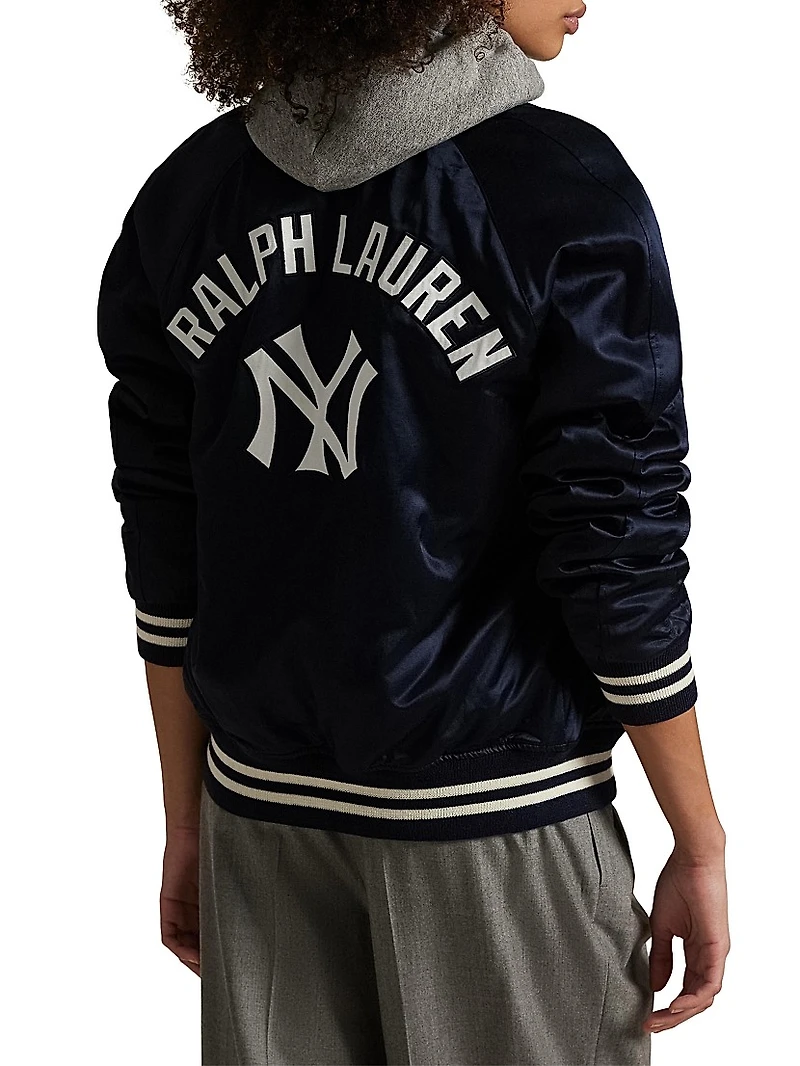 New York Yankees Satin Bomber Jacket