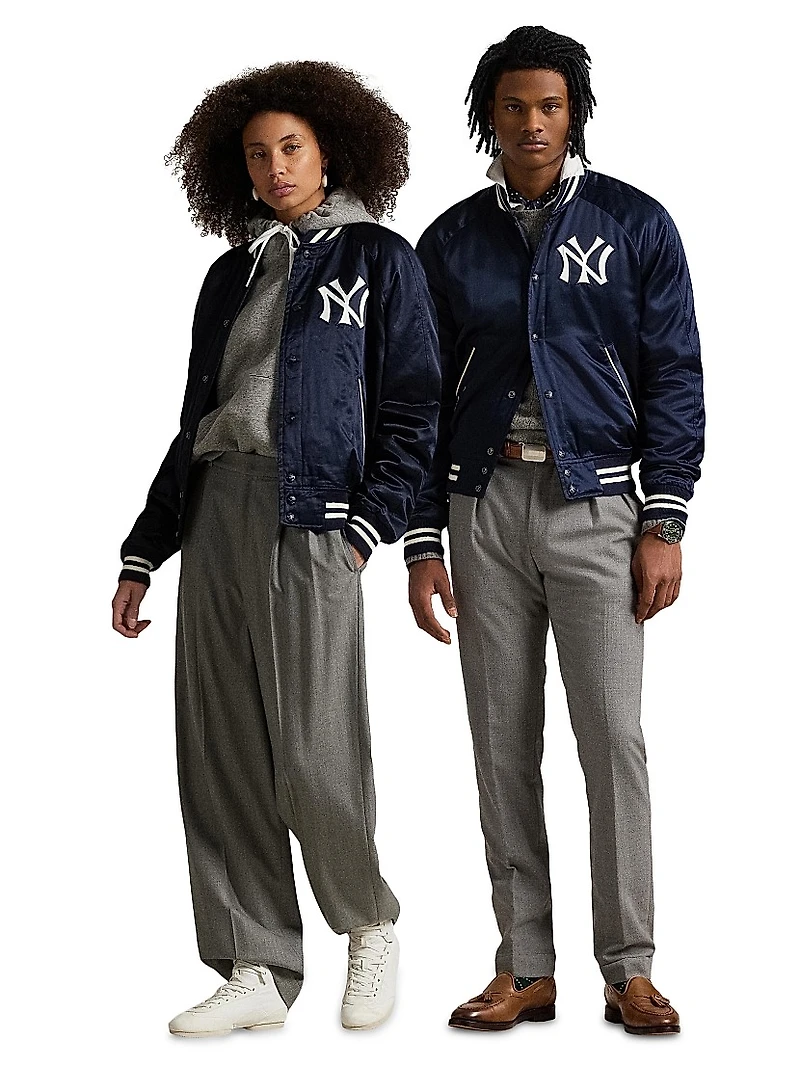 New York Yankees Satin Bomber Jacket