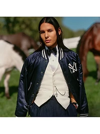 New York Yankees Satin Bomber Jacket