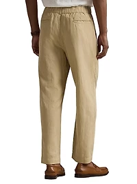 Relaxed-Fit Linen-Cotton Pants