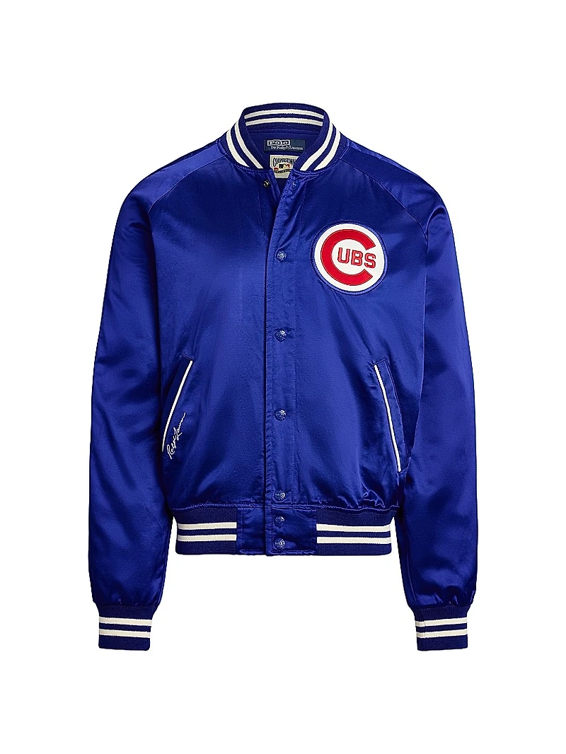 Cubs Satin Bomber Jacket