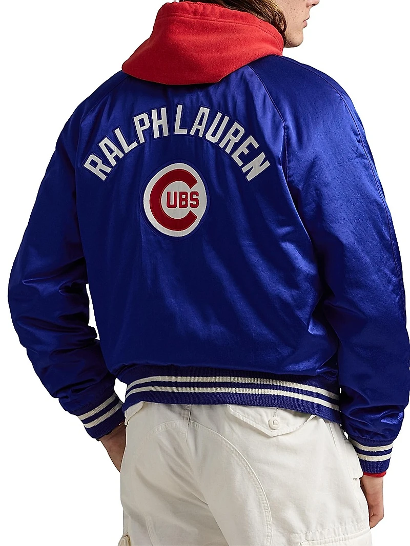 Cubs Satin Bomber Jacket