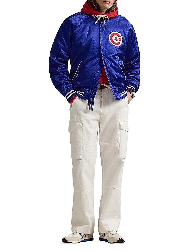 Cubs Satin Bomber Jacket